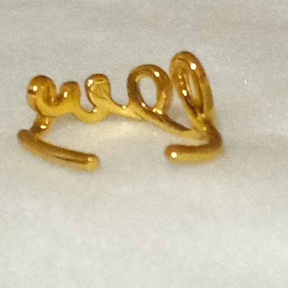 14K Deep Gold Plated one size Geourgeous Ring - Picture 6 of 6